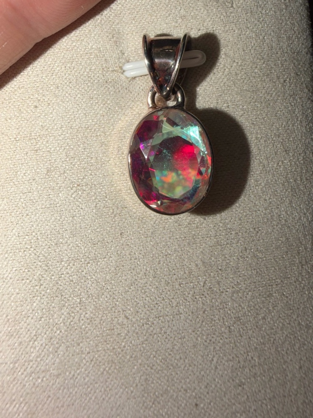 Mystic quartz pendant